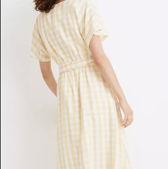 Dolman-Sleeve Midi Dress in Gingham Check - Picture 4 of 5